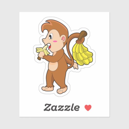 Sleutel met Bananen Sticker (Vel)