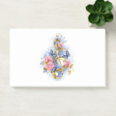 Sleutel met roze rozen post-it® notes (Kantoor)