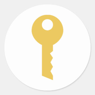 Sleutel Ronde Sticker