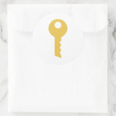 Sleutel Ronde Sticker (Tas)