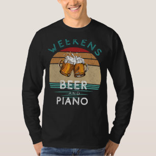 Sleutel tot het lachen! Weekends met bier en piano T-shirt