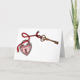 Sleutel tot mijn hart feestdagen kaart