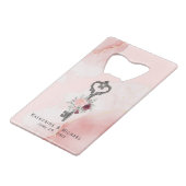 Sleutel tot mijn hart fles opener bruiloft gunsten kredietkaart flessenopener (Voorkant Gekanteld)