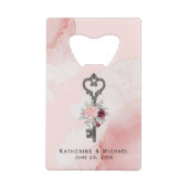 Sleutel tot mijn hart fles opener bruiloft gunsten kredietkaart flessenopener (Achterkant)