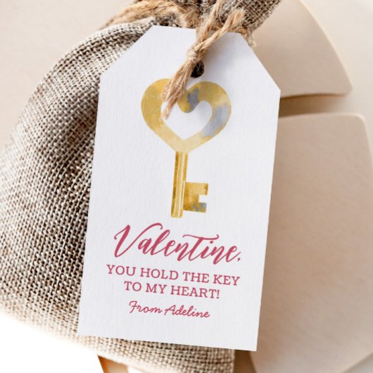 Sleutel tot mijn hart Kinder Valentijnsdag Cadeaulabel