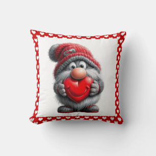 "Sleutel tot mijn hart" Whimsical Gnome Kussen