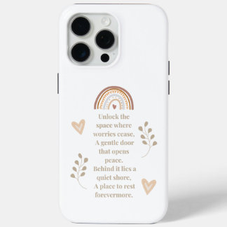 Sleutel tot sereniteit telefoonhoesje - Inspireren iPhone 15 Pro Max Hoesje
