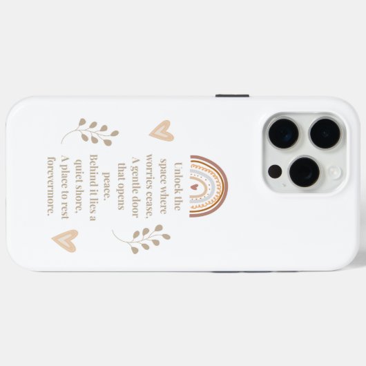 Sleutel tot sereniteit telefoonhoesje - Inspireren Case-Mate iPhone Case (Achterkant (horizontaal))