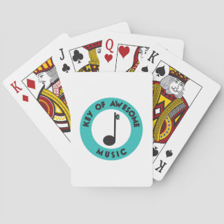 Sleutel van Awesome Muziekspeelkaarten Pokerkaarten