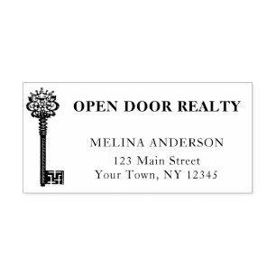  sleutel voor het vastgoedbedrijf  zelfinktende stempel