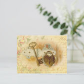 Sleutel voor mijn hart briefkaart (Staand voorkant)