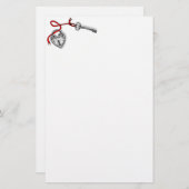 Sleutel voor mijn hart briefpapier (Voorkant / Achterkant)