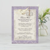 Sleutel voor mijn hart, Doves Swirl Wedding Dinner Menu (Staand voorkant)