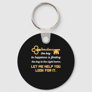 Sleutel voor uw nieuwe huis sleutelhanger