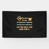 Sleutel voor uw nieuwe huis spandoek (Horizontaal)