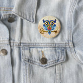 Sleutelbeen Uil Ronde Button 5,7 Cm (In situ)