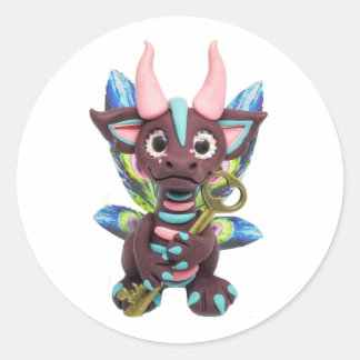Sleutelbewaarder dragon sticker