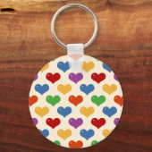 Sleutelfuncties voor multi-kleurenharten sleutelhanger (Voorkant)