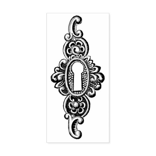   sleutelgat  Rubber Kunststempel Rubberstempel (Afrduk)