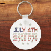 Sleutelhanger: 4 juli - 1776 - 250 jaar ! sleutelhanger (Achterkant)