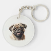 Sleutelhanger Aangepaste foto Hondenliefhebber toe (Achterkant)