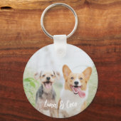 Sleutelhanger Aangepaste foto Hondenliefhebber toe (Voorkant)