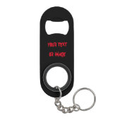 Sleutelhanger Aangepaste mini-flesopening met Sleu Sleutelhanger Flessenopener (Achterkant)