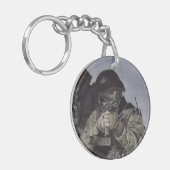 Sleutelhanger aangepaste tekst voor SWAT-team poli (Voorkant Links)