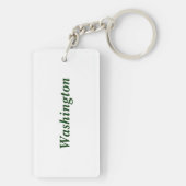 Sleutelhanger (acryl) - Gestapte letters en naam (achterkant)