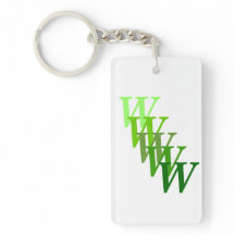 Sleutelhanger (acryl) - Gestapte letters en naam