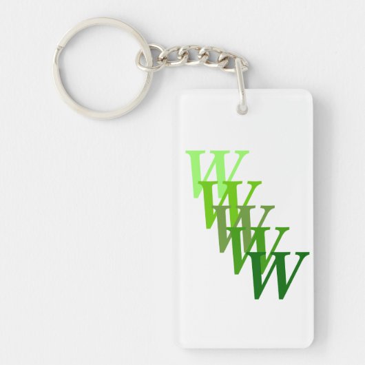 Sleutelhanger (acryl) - Gestapte letters en naam (Voorkant)