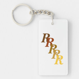 Sleutelhanger (acryl) - Monogram met achternaam