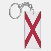 Sleutelhanger Alabama Staatsvlag (Voorkant Links)