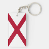 Sleutelhanger Alabama Staatsvlag (achterkant)