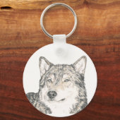 Sleutelhanger Alpha Male Wolf (Voorkant)