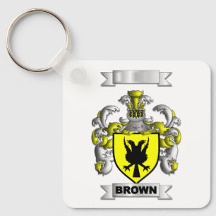 Sleutelhanger Aluminium Bruin Familienaam Schild