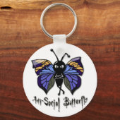 sleutelhanger "Anti-Social Butterfly" (Voorkant)