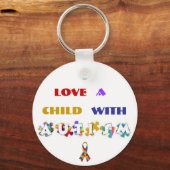 sleutelhanger "Autism Love" (Voorkant)