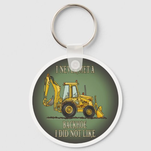 Sleutelhanger backhoe operator Citaat (Voorkant)