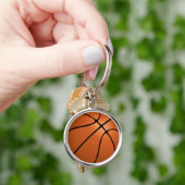 Sleutelhanger, Basic Button Sleutelhanger met bask (Hand)