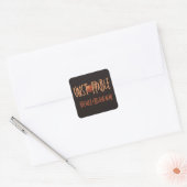 Sleutelhanger Basketbal "Unstoppable" Keycahin Vierkante Sticker (Envelop)
