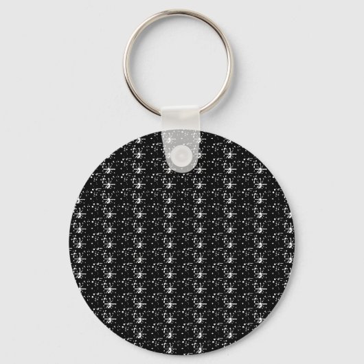 Sleutelhanger Black Glitter (Voorkant)