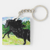 Sleutelhanger Black Stallion (Achterkant)