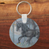 Sleutelhanger - Black Unicorn (Voorkant)