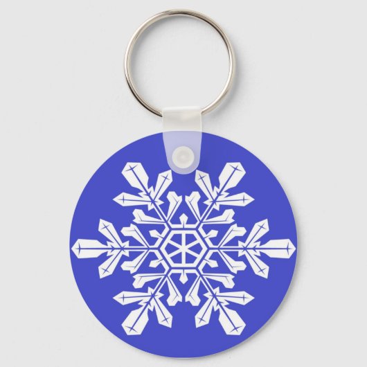 Sleutelhanger Blue Snow Flake (Voorkant)