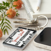 Sleutelhanger Bord van veterinair certificaat (Voorkant Rechts)