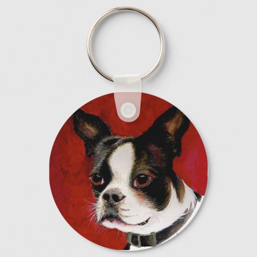 Sleutelhanger Boston Terrier (Voorkant)