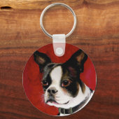 Sleutelhanger Boston Terrier (Voorkant)