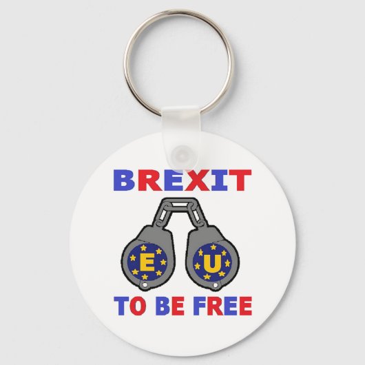 Sleutelhanger brexit moet vrij zijn (Voorkant)
