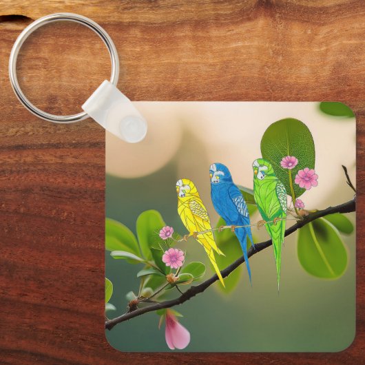 Sleutelhanger Budgies Bird (Voorkant)